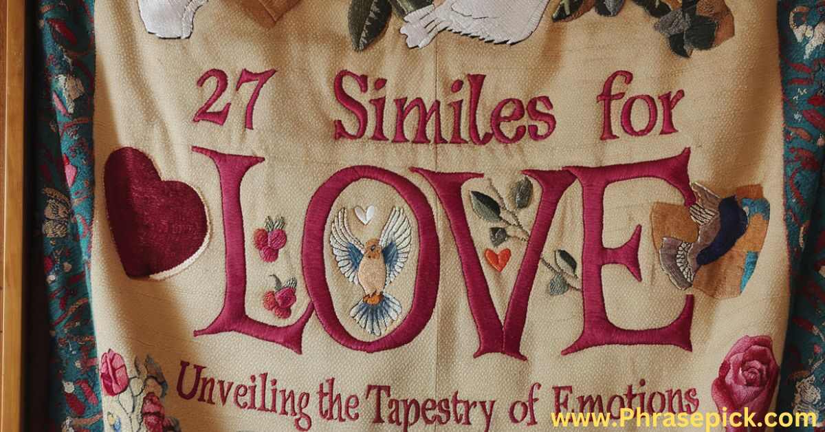 27 Similes for Love: Unveiling the Tapestry of Emotions