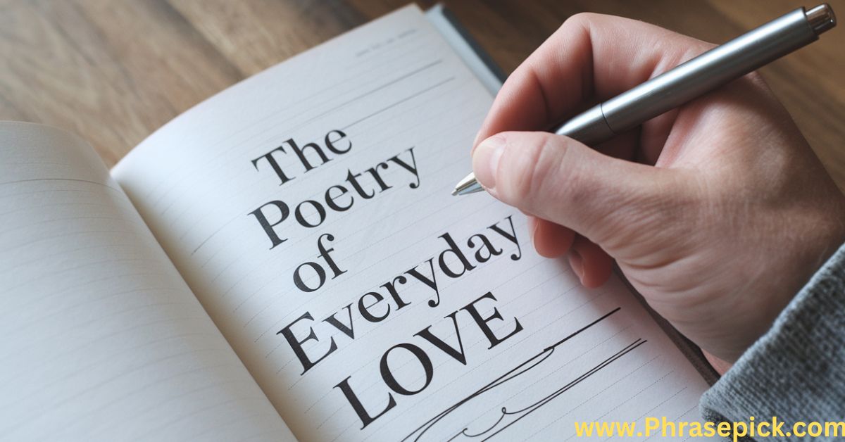 The Poetry of Everyday Love