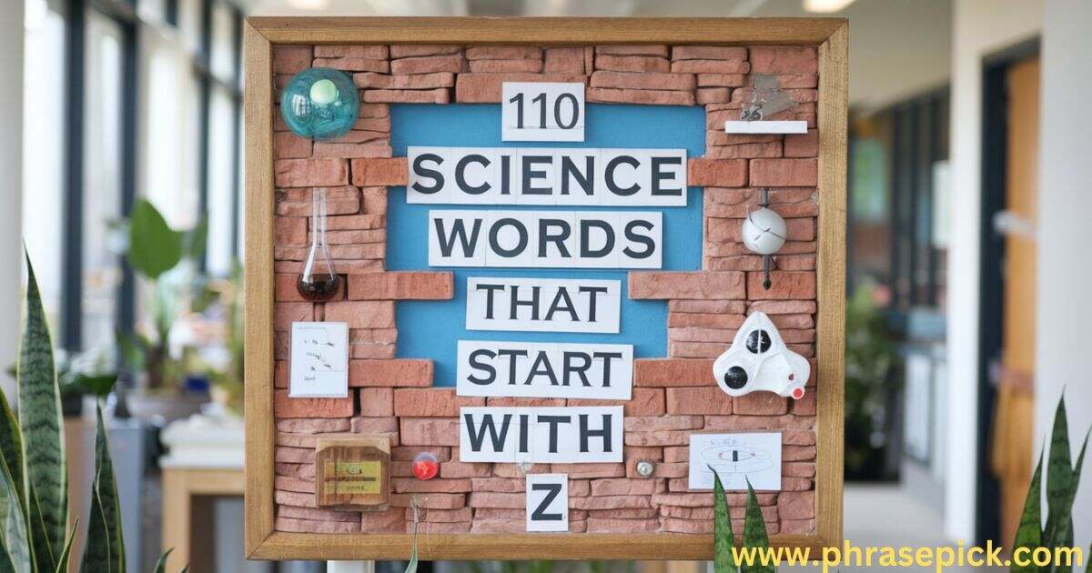 110 Science Words That Start With Z