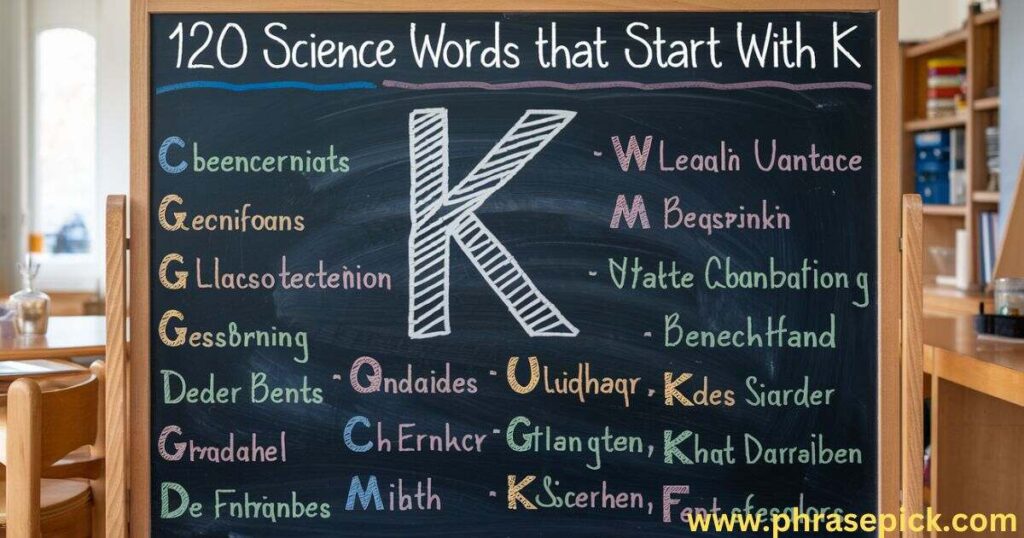 120 Science Words That Start With K