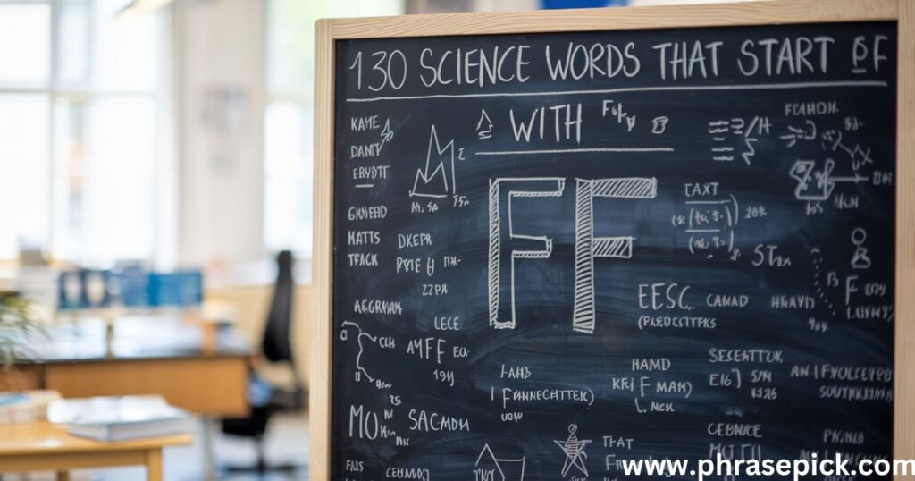 130 Science Words That Start With F