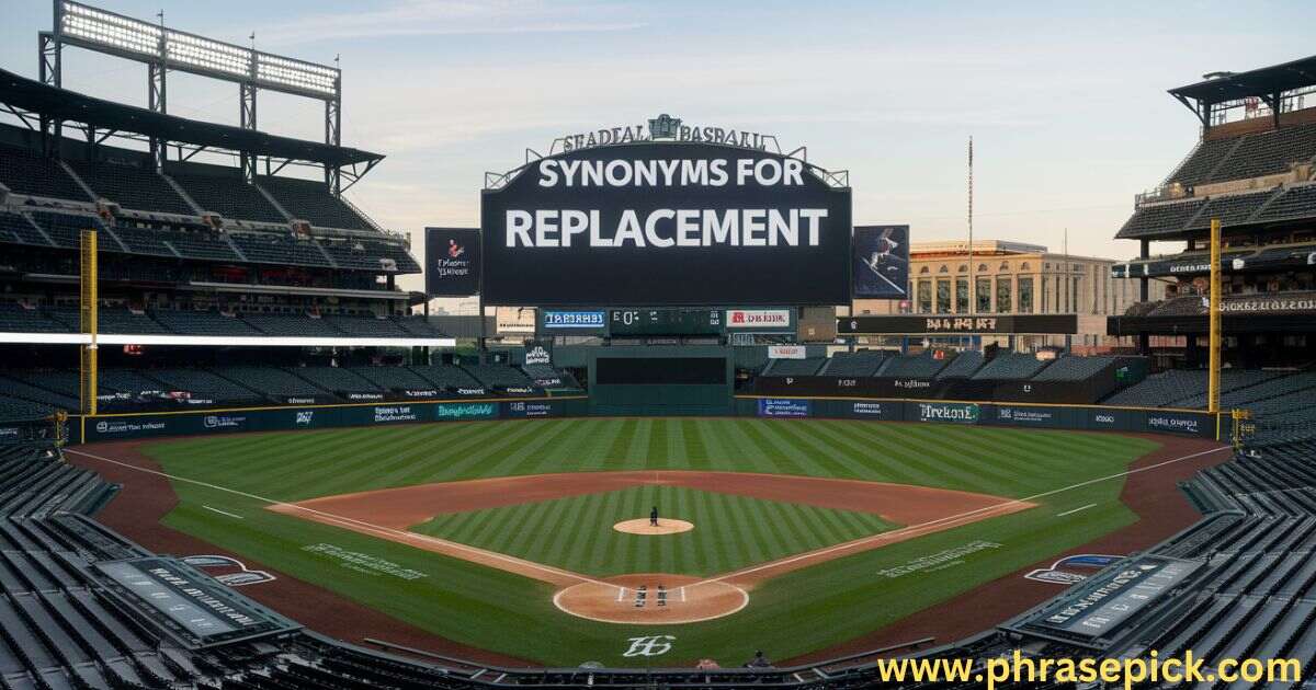 Synonyms For Replacement