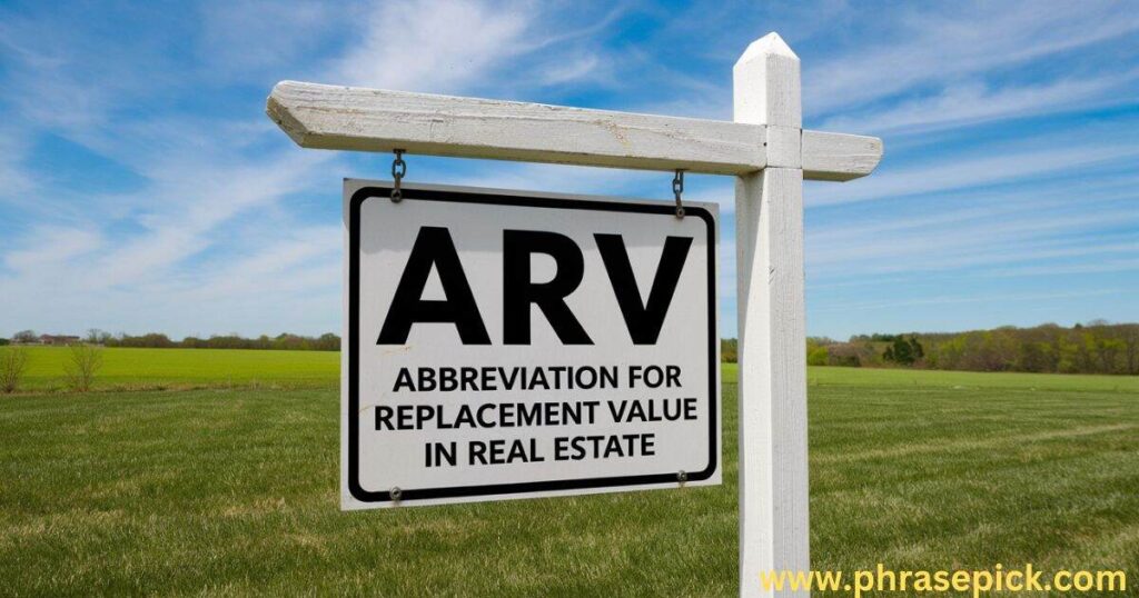 Why Important Abbreviation For Replacement Value in Real Estate