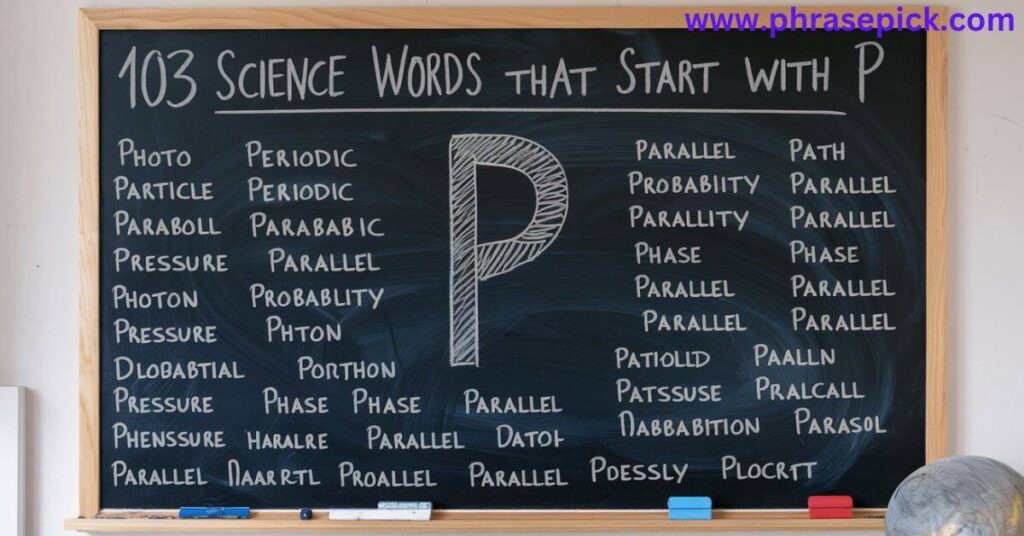 103 Science Words That Start With P 