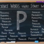 103 Science Words That Start With P 