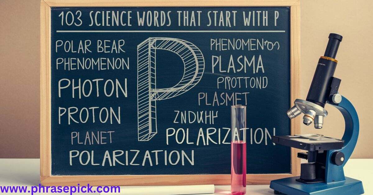 Science Words That Start With P 