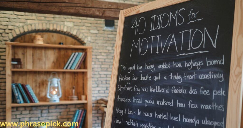 40 Idioms for Motivation