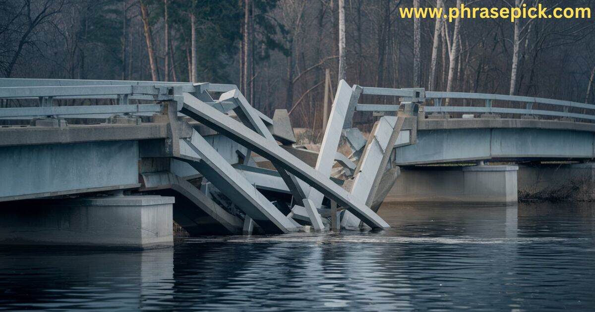 Depression is like a shattered bridge