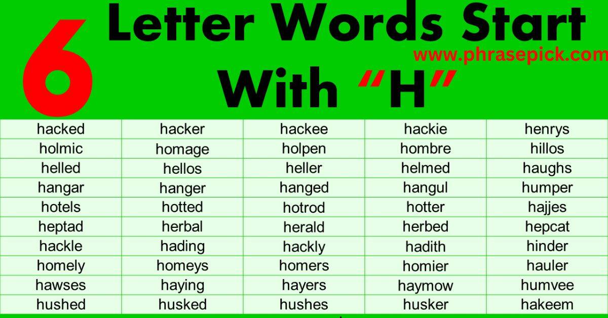 Focus on Adjectives Starting with H