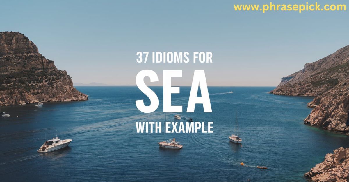 idioms for sea with example