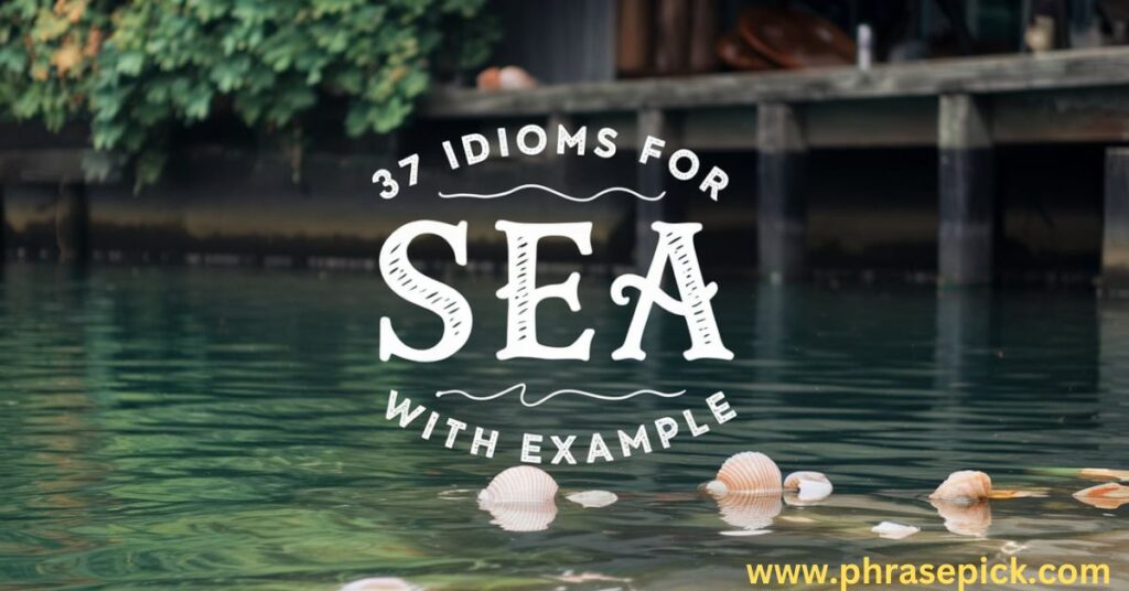 idioms for sea with example